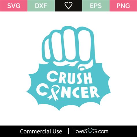 Crush Cancer SVG Cut File - Lovesvg.com