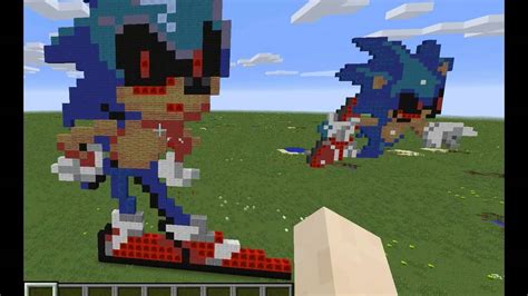 Minecraft Sonic.exe Pixel Arts. My own creations XD - YouTube