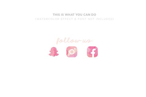 Follow Me - Vector Icons | Outline Icons ~ Creative Market