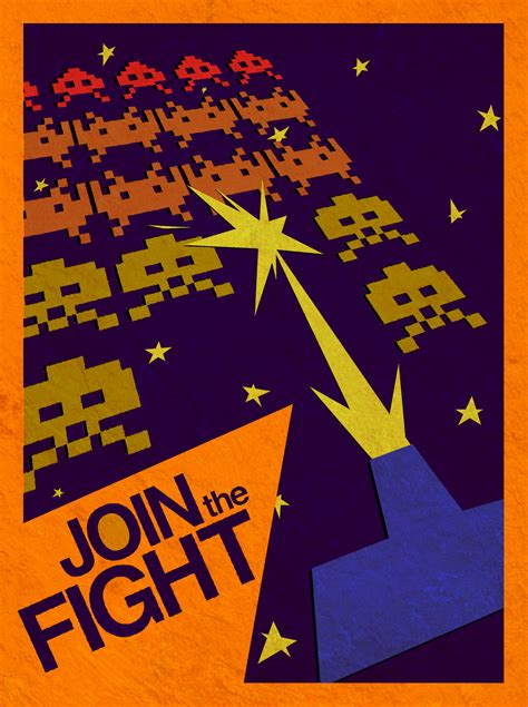 Space invaders, Space posters and Spaces on Pinterest