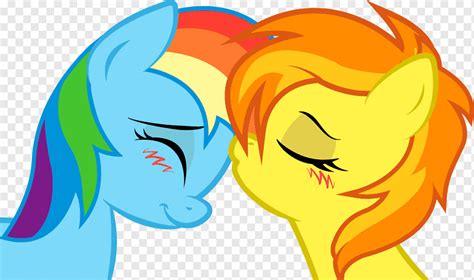 Rainbow Dash And Applejack Kiss