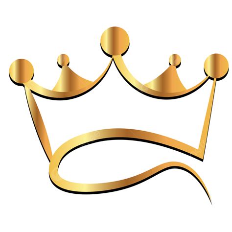 Gold King Crown Transparent Vector Design Free Download, King Crown ...