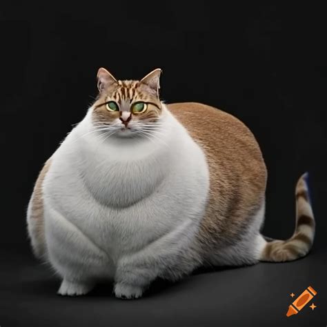 Funny image of a chubby cat on Craiyon