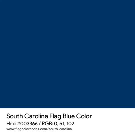 South Carolina flag color codes