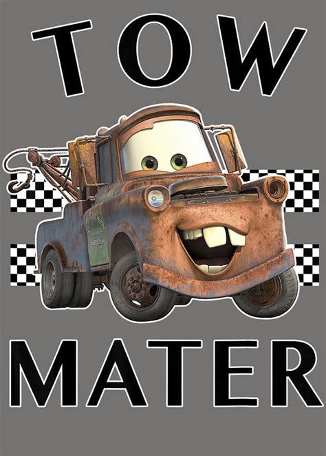 Disney Pixar Cars Tow Mater Finish Digital Art by Xuong Luu Bui | Pixels