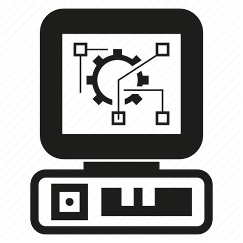 Automation, computer, design, monitor, programming, system icon