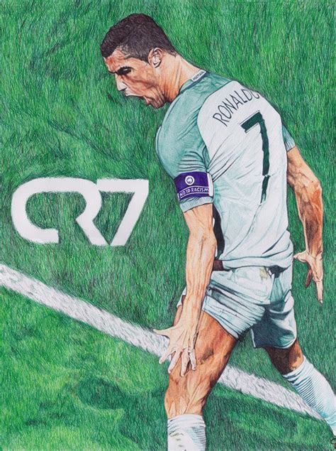 Cristiano Ronaldo Ballpoint Pen Drawing by demoose21 on DeviantArt