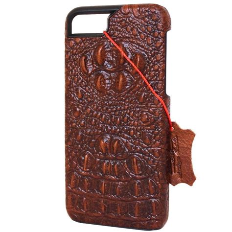 Genuine Natural Leather Case for Apple iPhone SE 2 Cover Brown ...