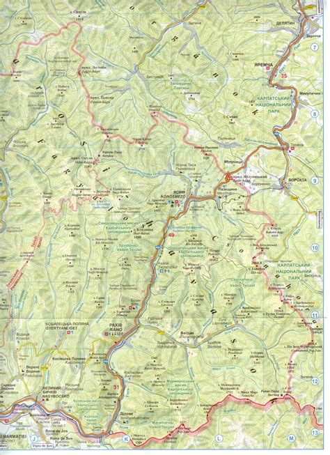 Transcarpathia * Zakarpatskaya obl. map – map.hu/en