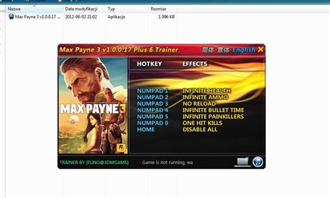 FREE Trainer Cheats for Games: Max Payne 3 v1.0.0.17 Plus 6 Trainer