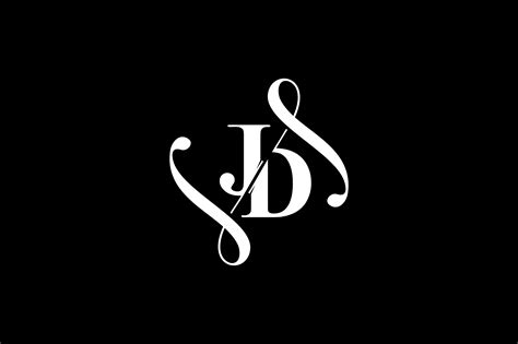 JD Monogram logo Design V6 By Vectorseller | TheHungryJPEG