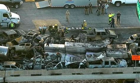 Seven dead after 'super fog' sparks chaotic pile up of 158 vehicles on US motorway | US | News ...