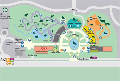 Prospect Park Zoo Map and Brochure (2020 - 2023) | ThemeParkBrochures.net