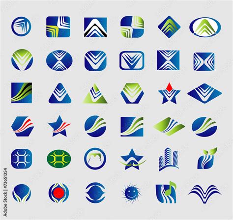 Biggest collection of vector logos Stock Vector | Adobe Stock