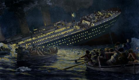 Sinking Of The Titanic. The Lifeboats Photograph by Everett - Pixels