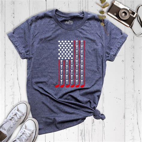 Golf American Flag Men Shirt 4th of July Shirt Patriotic - Etsy