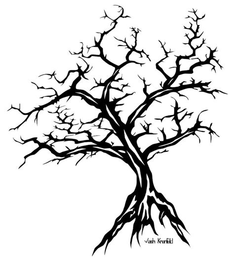 I like the negative space in the tree | Tree silhouette tattoo, Tree ...