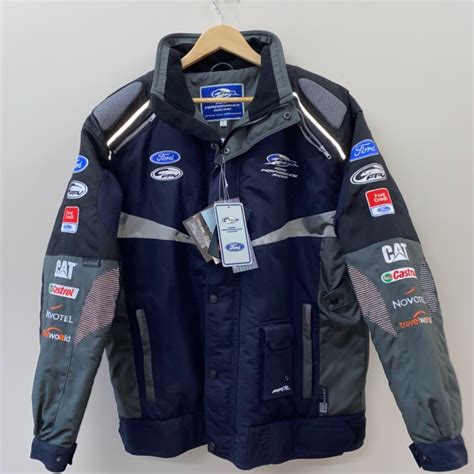 Ford Performance Racing Men's Size XL Black, Grey, Navy Blue Jacket - New With Tags(s)