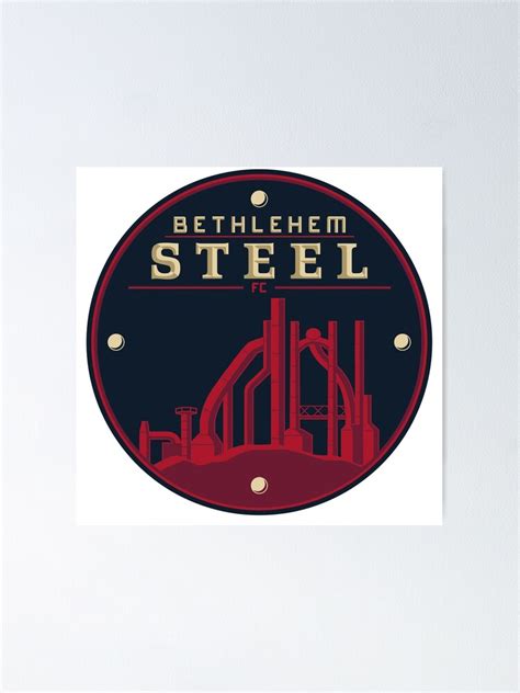 "Bethlehem Steel logo icon" Poster for Sale by Onedire | Redbubble