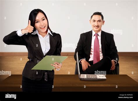 Boss And Secretary Stock Photo - Alamy