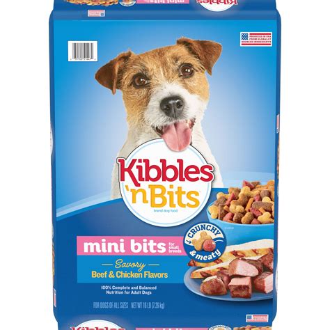 Kibbles 'n Bits Mini Bites Small Breed Savory Beef and Chicken Flavors ...