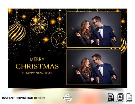 New Year Photo Booth Template Holiday Photo Booth Template - Etsy