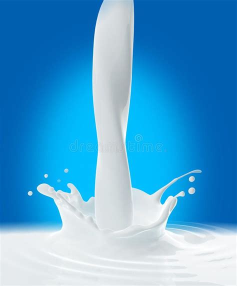 Milk Splash. Illustration of milk splashing in blue background , #Affiliate, #Illustration, # ...