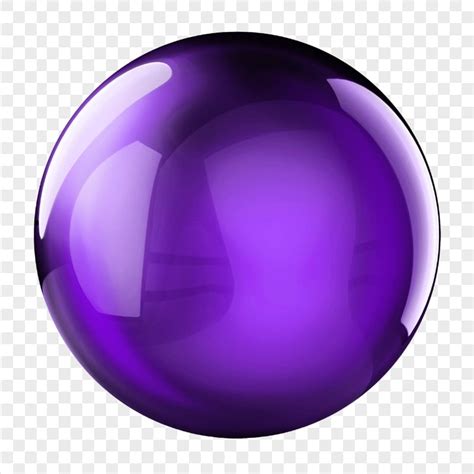 Purple Glass Sphere Ball Download PNG | Citypng