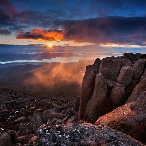 Sunrise at the Pinnacle of kunanyi / Mount Wellington. There are many ways to enjoy the ...