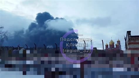 Fire at the oil depot in Klintsy, Bryansk region Bryansk - Ukraine ...