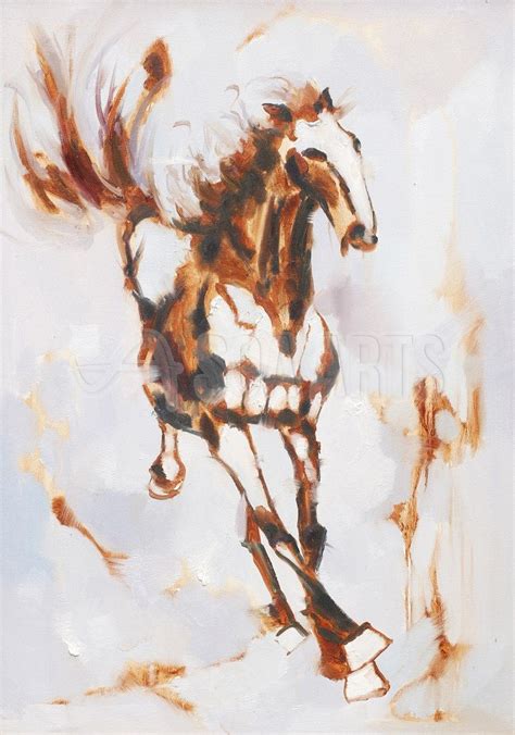 Running Horse, Animal Oil Painting for Sale SOAOP0421037AK| SOA ARTS