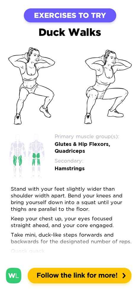 Duck Walks / Squats – WorkoutLabs Exercise Guide