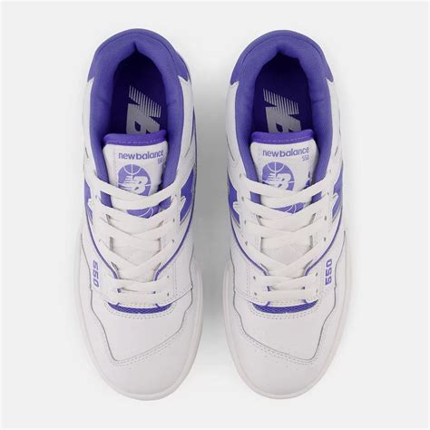 New Balance Women's White and Purple Trainers | Depop