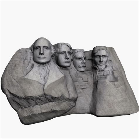 mount rushmore 3d model