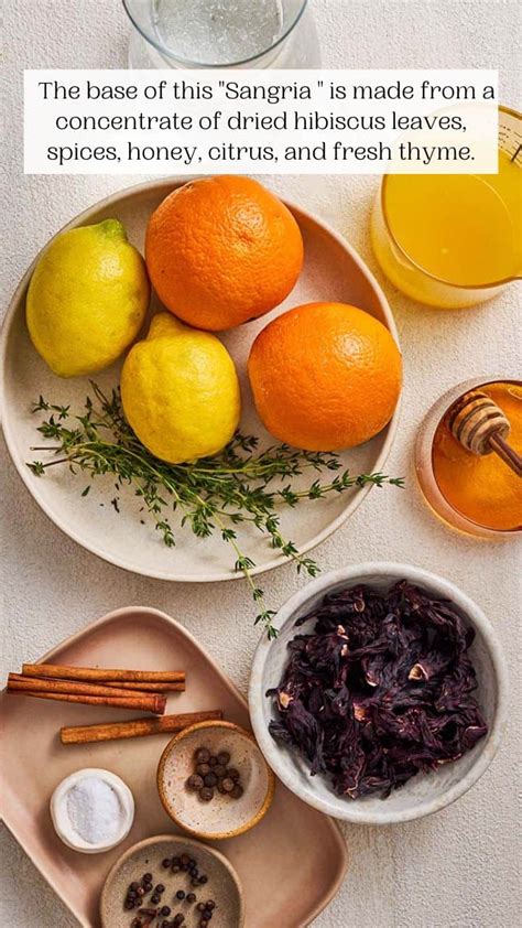 Non-Alcoholic Sangria With Hibiscus And Thyme - The Mediterranean Dish