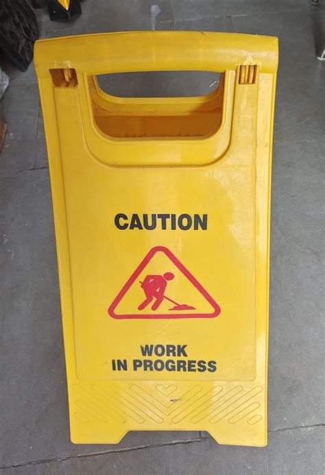 Rectangular Yellow Caution Wet Floor Sign Board at Rs 500/piece in Salem