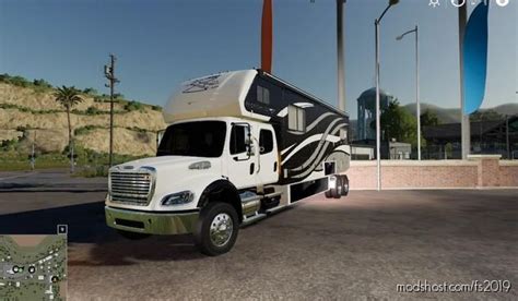 Freightliner M2 Camper mod for Farming Simulator 19 at ModsHost! FREIGHTLINER M2 CAMPER NO ...