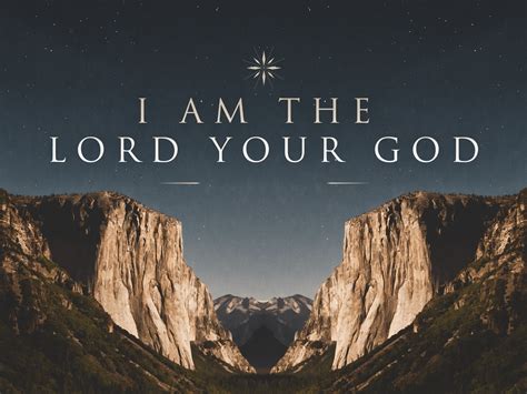 I Am the Lord Your God – Lehman Avenue Church of Christ
