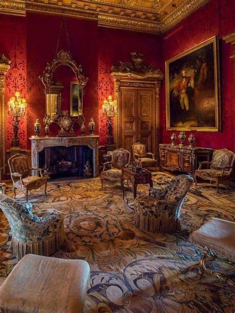 Red Drawing Room at Waddesdon Manor Buckinghamshire, England.. | Victorian interior design ...