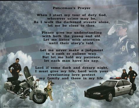 Policeman Prayer Poem