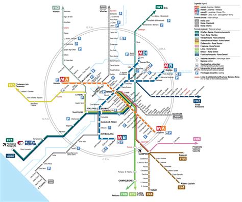 Central station Rome map - Map of central station Rome (Lazio - Italy)