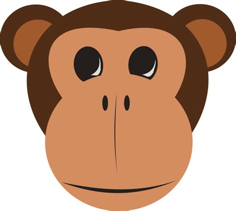 Free Clipart: Monkey Face | Animals Safari Png, Safari Theme, Jungle Theme, Jungle Safari ...