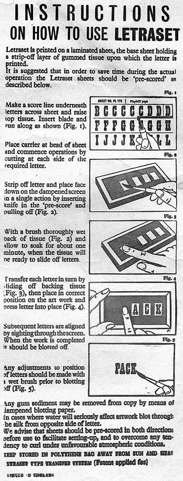 The History of Dry Transfers: Letraset - Image Transfers Blog