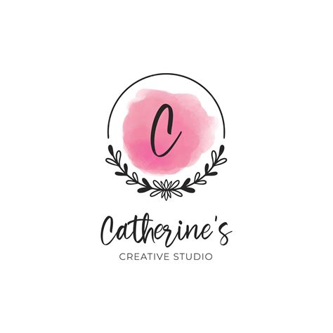 Premium Vector | Feminine floral with initial letter logo design