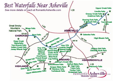 Waterfalls Asheville Nc Map - World Map