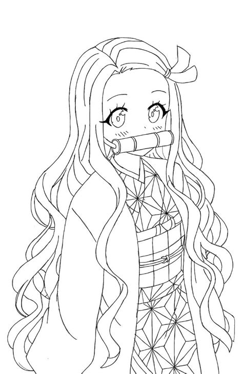 Nezuko Sketch : r/AnimeART