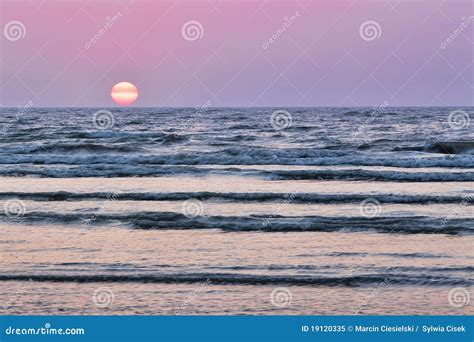 Peaceful sunrise stock image. Image of seascape, ocean - 19120335