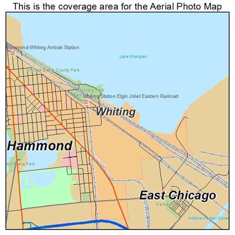 Aerial Photography Map of Whiting, IN Indiana