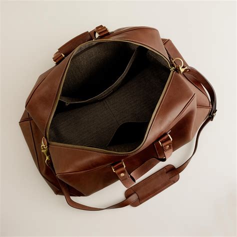 Lyst - J.Crew Montague Leather Weekender Bag in Brown for Men