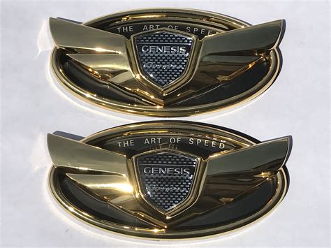 Buy Exotic Store 7 Pieces 2010-2017 Gold Fit for Hyundai Genesis "ART OF SPEED"Coupe Golden WING ...